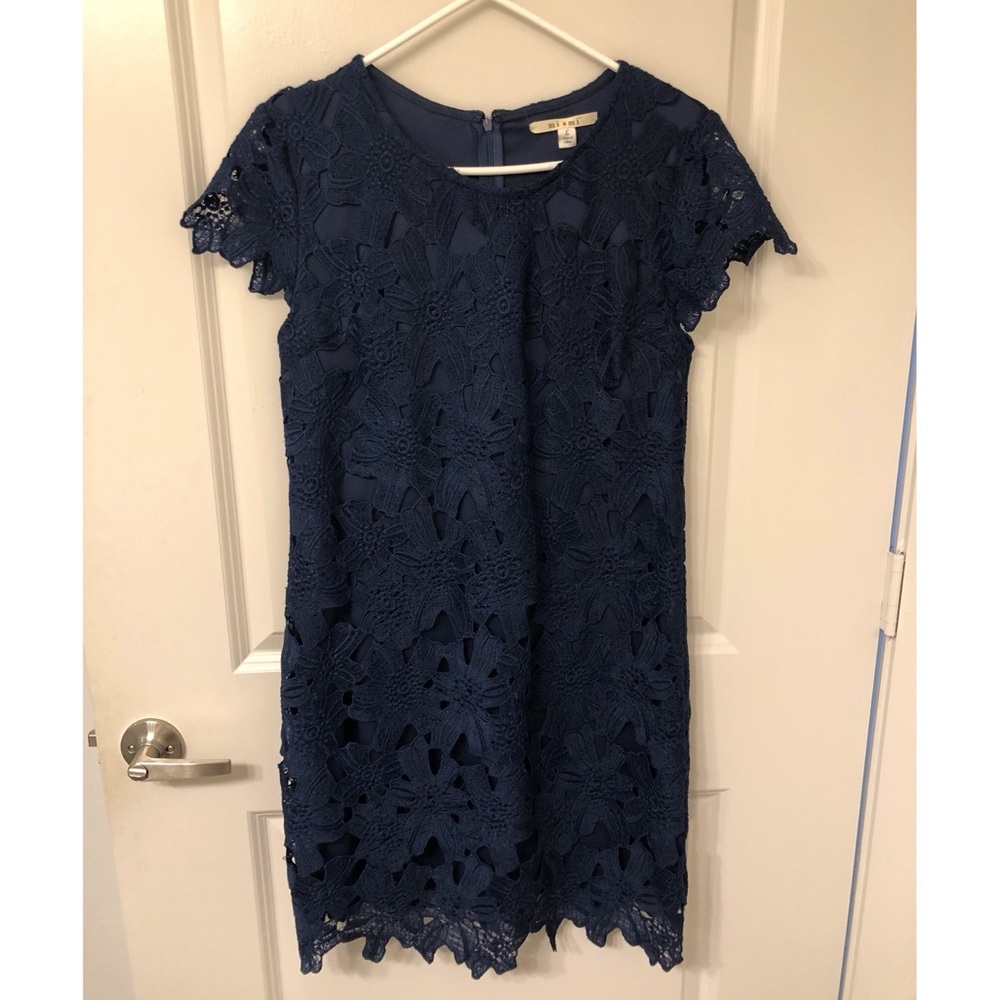 Crochet overlay mini dress from Francesca’s